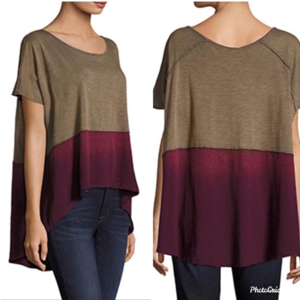 Free People We the Free Midnight Color Block Tee
